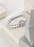 Bracelet Cordon MyRugby Ovalie | Silver