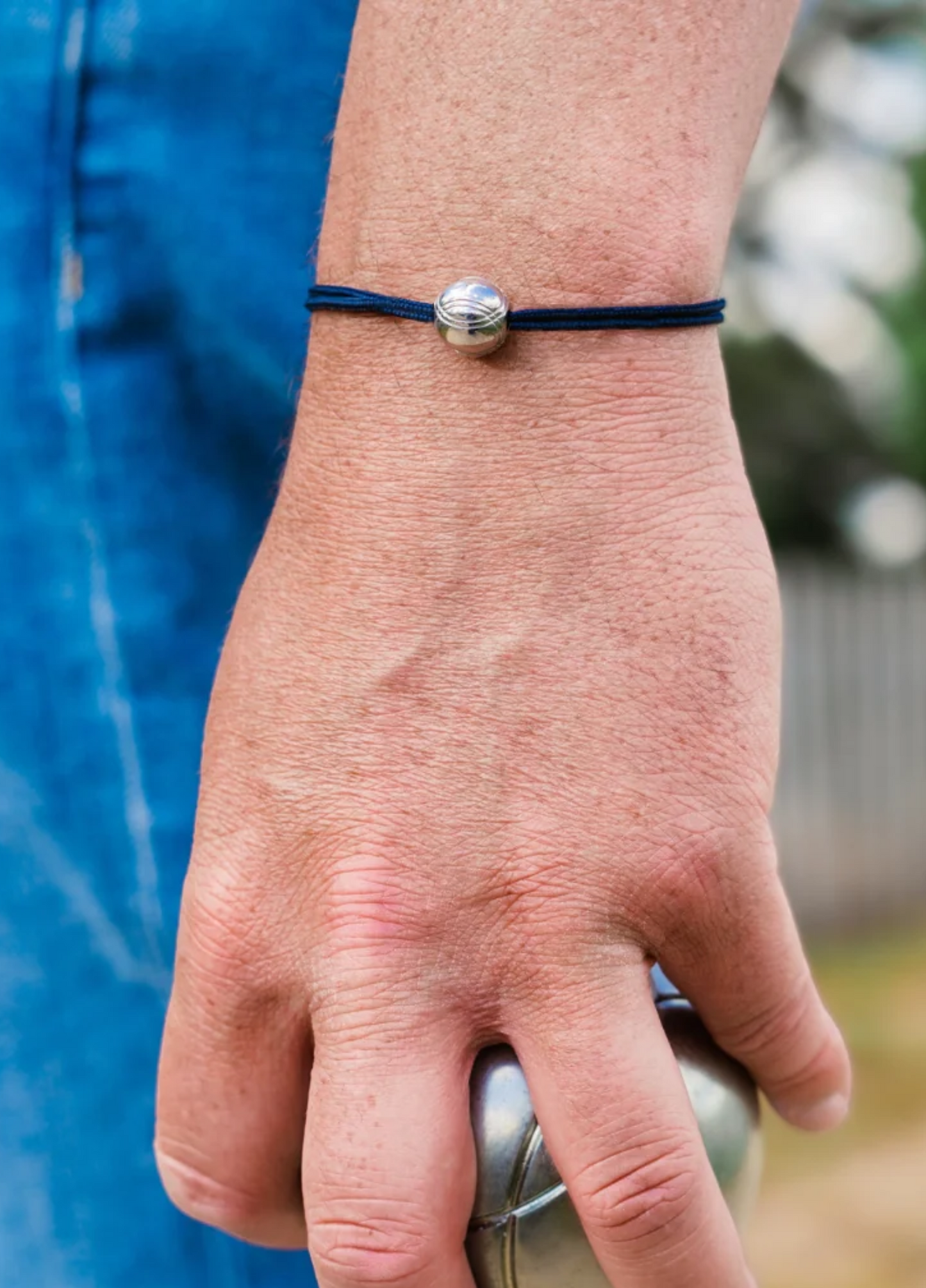 Bracelet Pétanque | Plaqué Argent