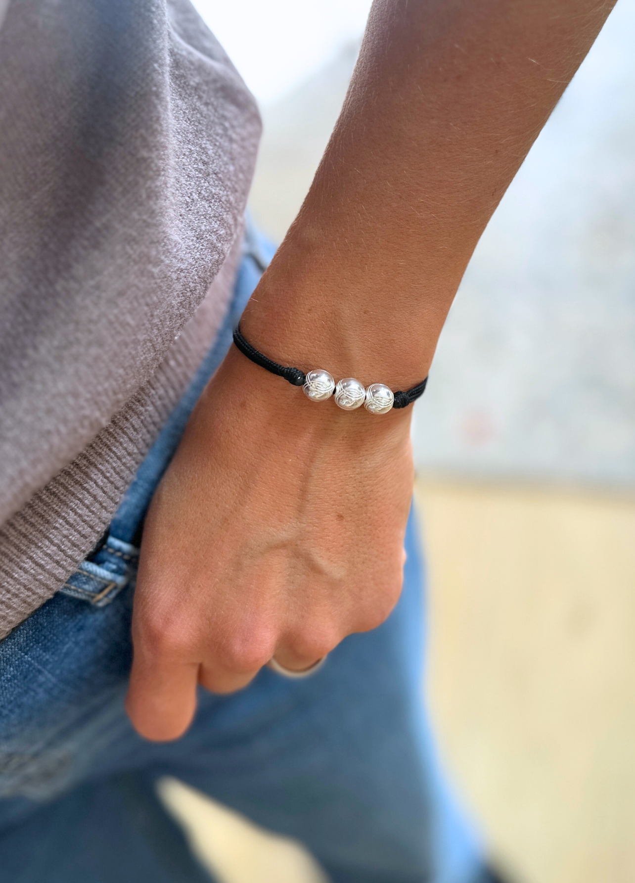 Bracelet Pétanque Triplette | Argent massif 925