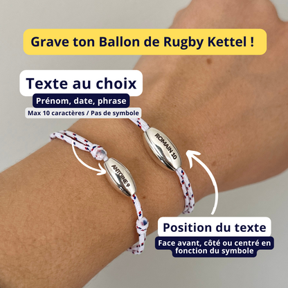 Bracelet Rugby | Plaqué Argent