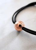 Bracelet Cordon Boule de Pétanque | Rose Gold