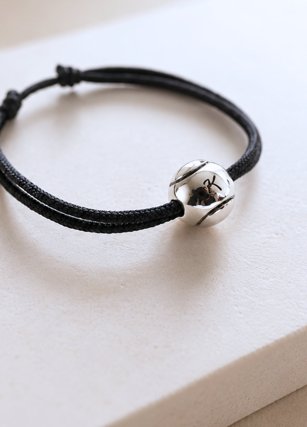 Bracelet Cordon Balle de Tennis | Silver
