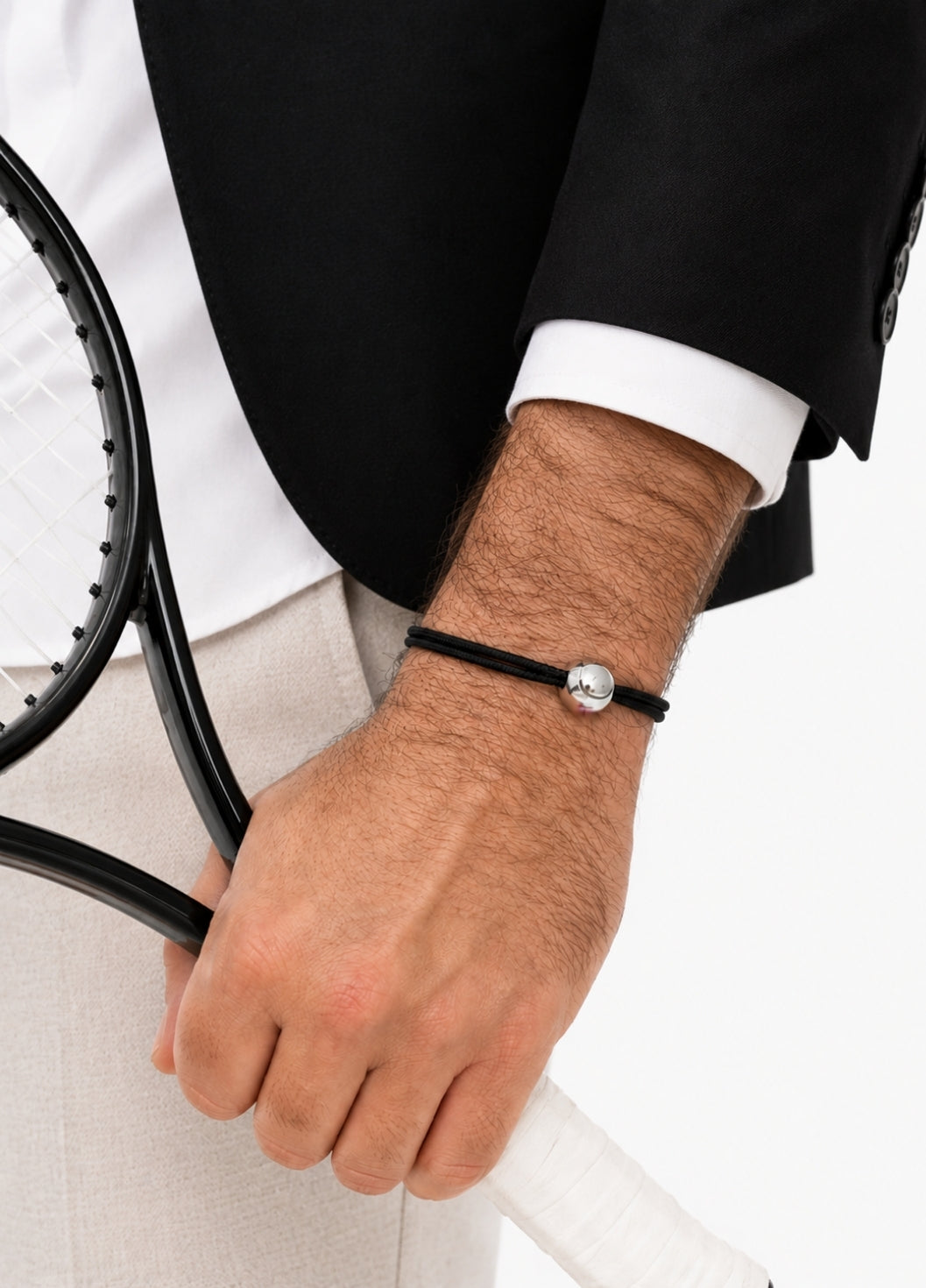 Bracelet Cordon Balle de Tennis | Silver