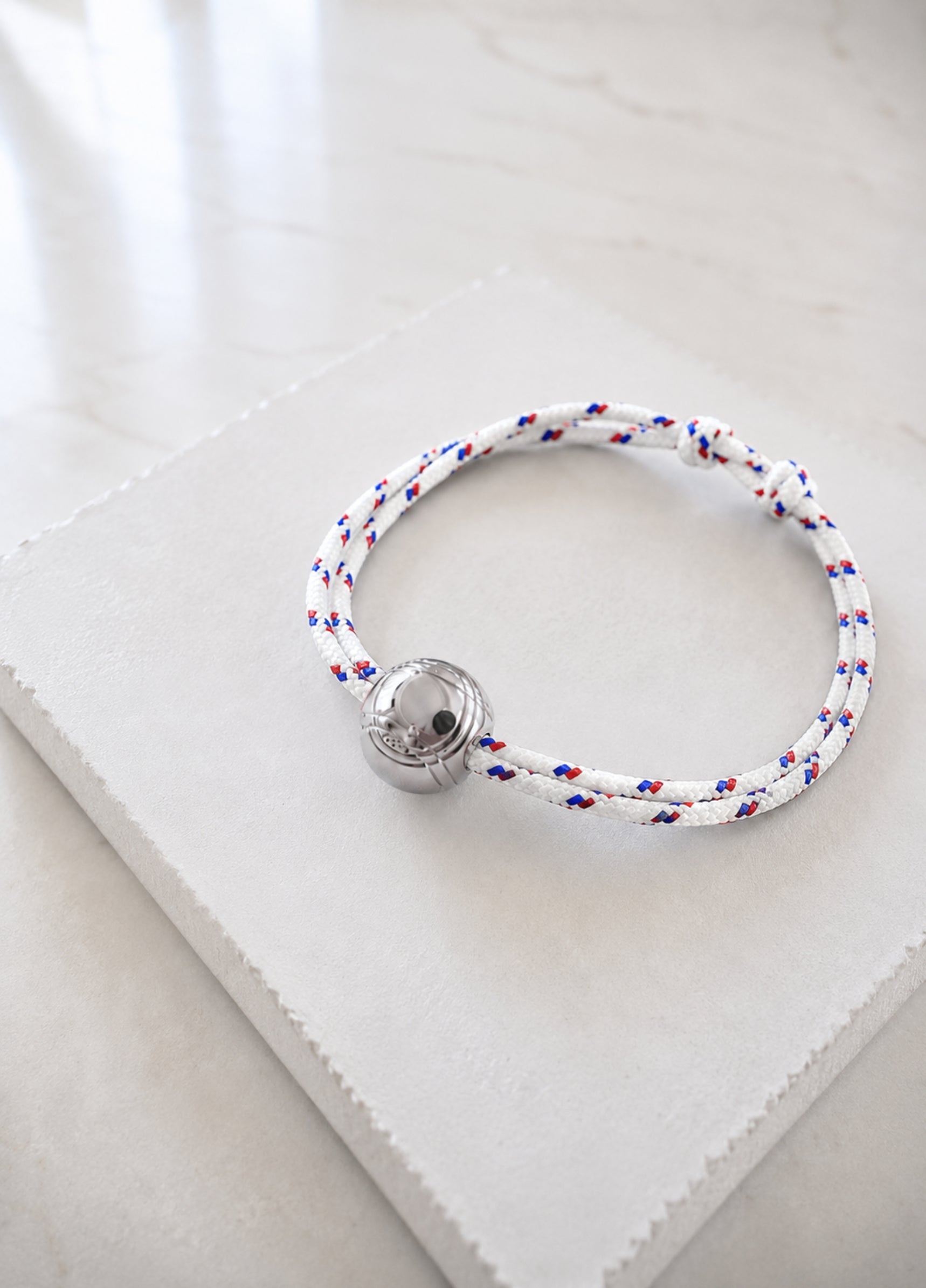 Bracelet Cordon Boule de Pétanque | Silver