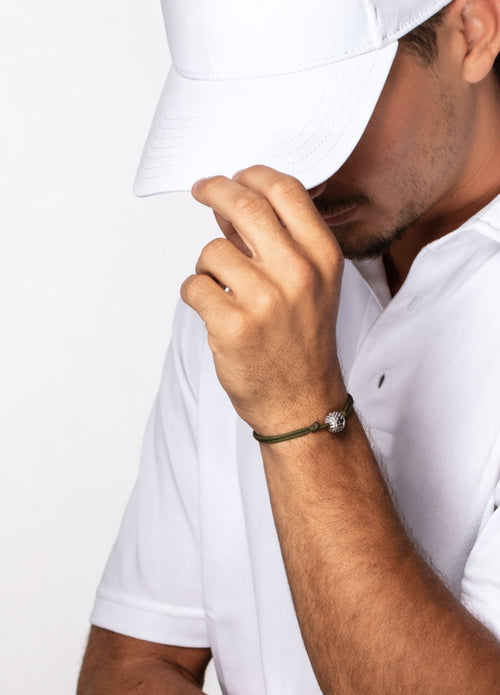 Bracelet Cordon Balle de Golf | Silver