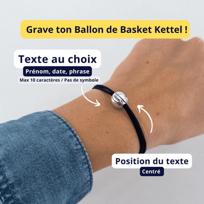 Bracelet Basketball | Plaqué Argent