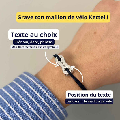 Bracelet Vélo Maillon | Plaqué Argent