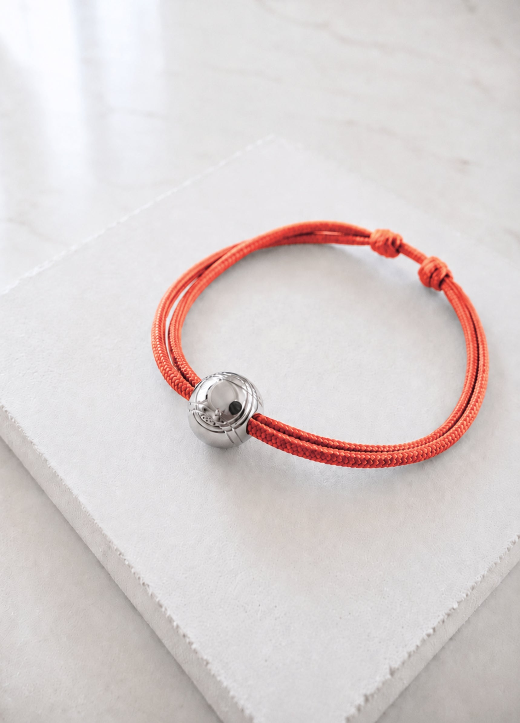 Bracelet Cordon Boule de Pétanque | Silver