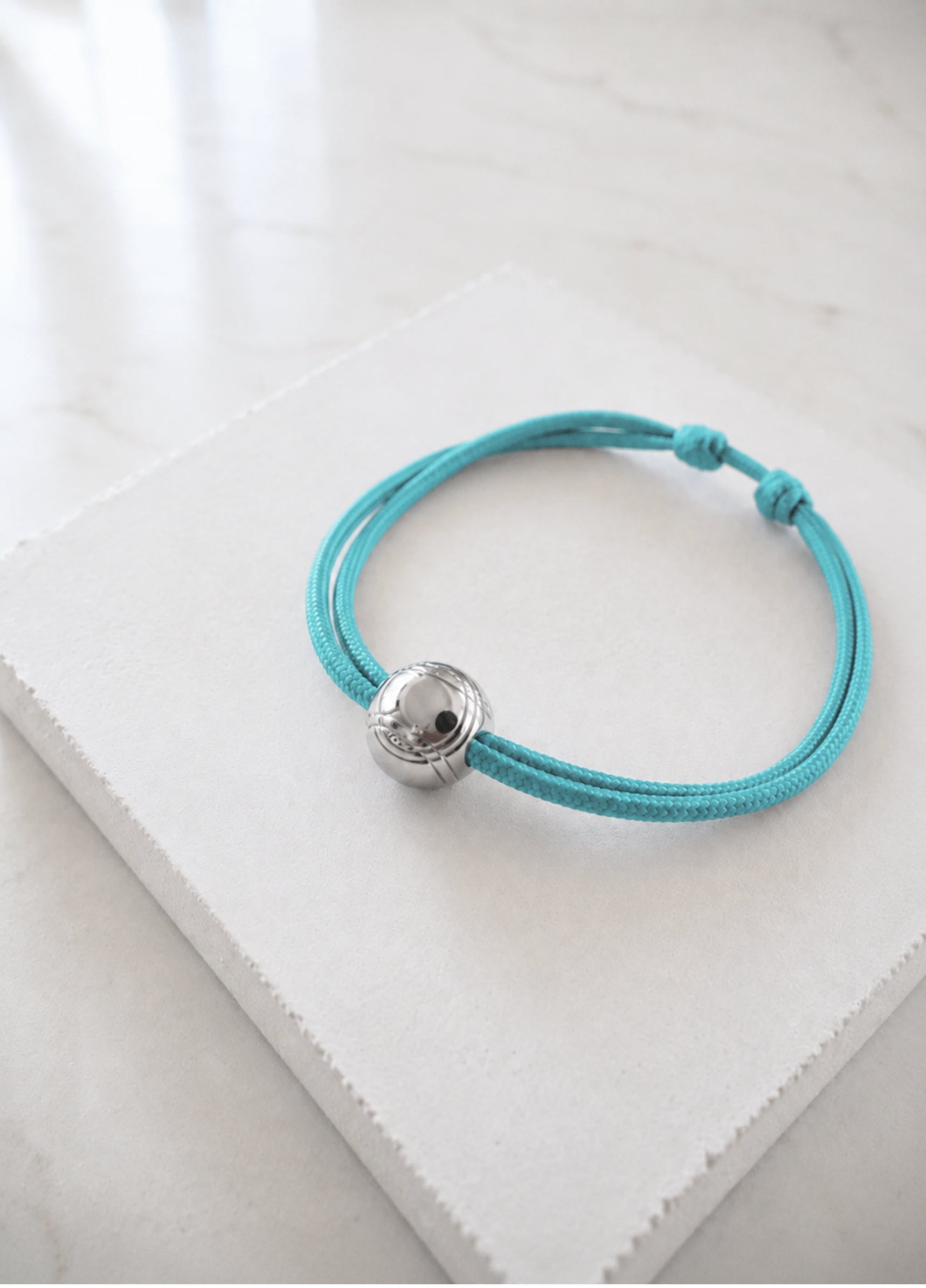 Bracelet Cordon Boule de Pétanque | Silver