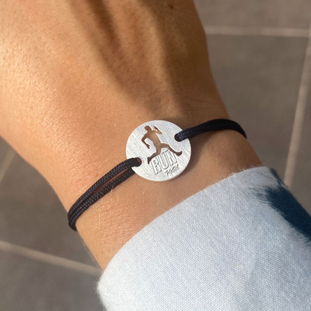 Bracelet MyRUNNING - Le Coureur Plaqué Argent