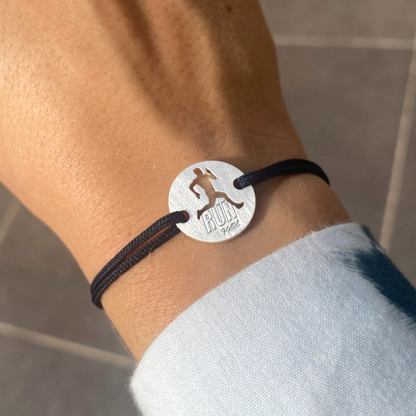 Bracelet MyRUNNING - Le Coureur | Plaqué Argent