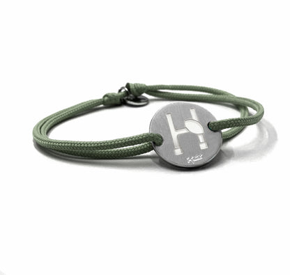 Bracelet MyRUGBY - L'Ovalie | Plaqué Argent