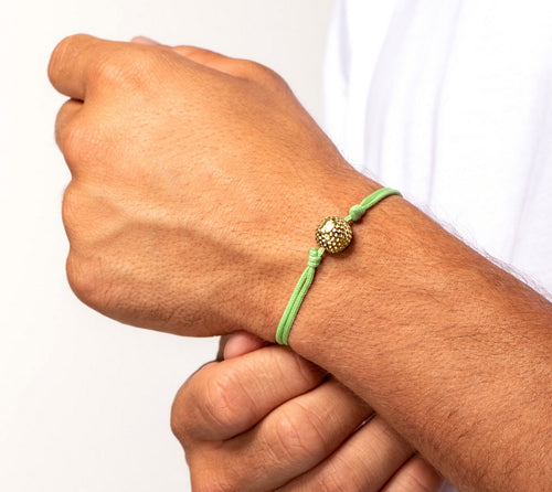 Bracelet Cordon Balle de Golf | Gold