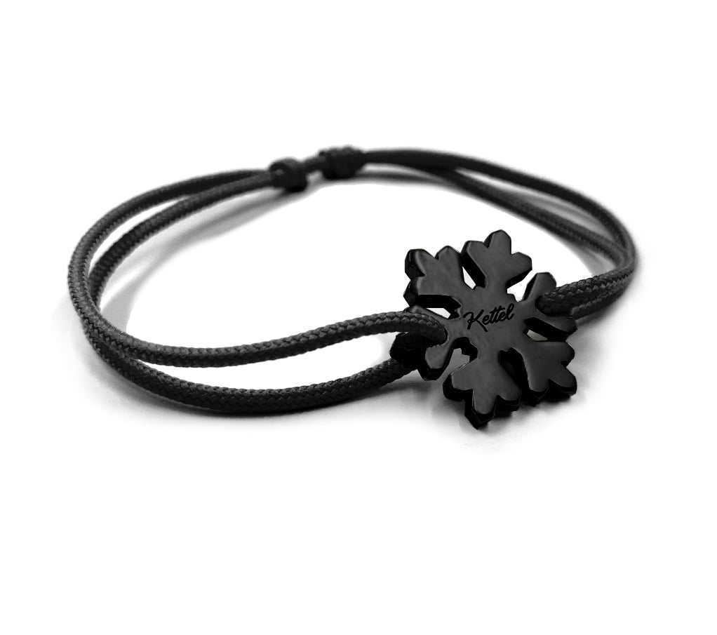 Bracelet Flocon - Noir