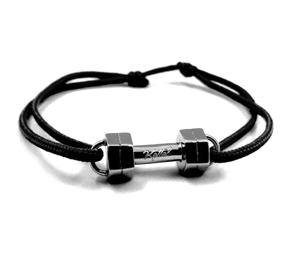 Bracelet Haltère | Plaqué Argent