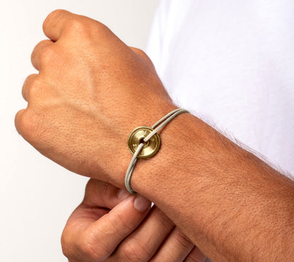 Bracelet Disque en Or Homme